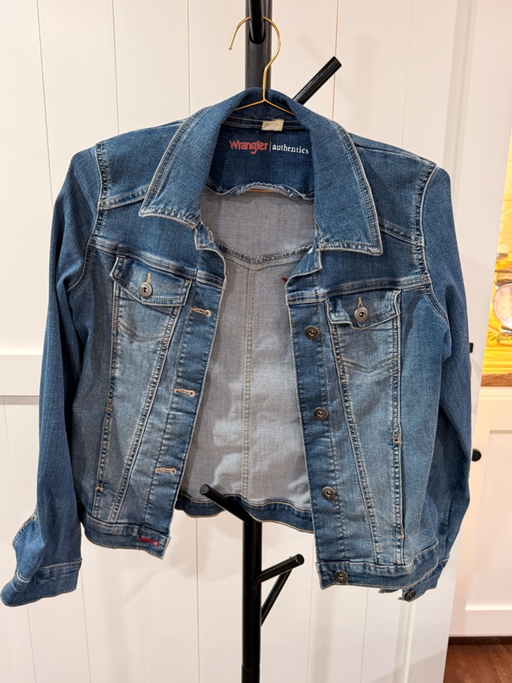 Vintage Wrangler Authenticities Women’s Blue Denim Jacket